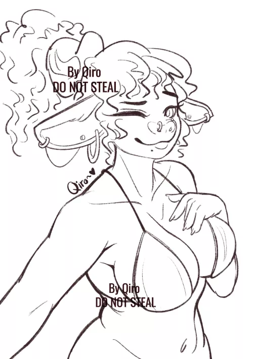 Lineart of my new oc by LooseInternet