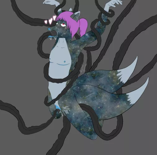 Lucien enjoying his find. (My art) by CarnalUniverse