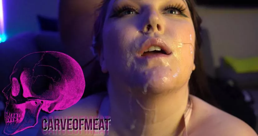 Messy little cum slut. posted by carveofmeatt