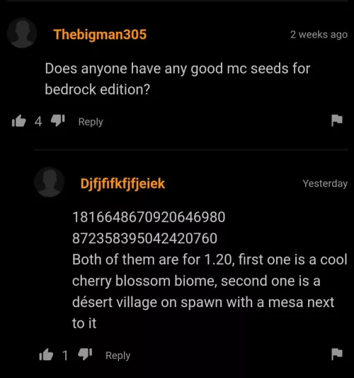 minecraft seeds by ItzJustError