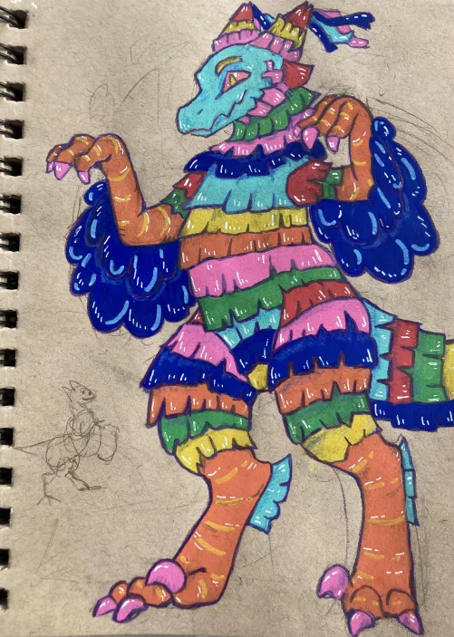 My velocipinata fursona, Piruleta! :3 art by me! by Beneficial-Ranger166