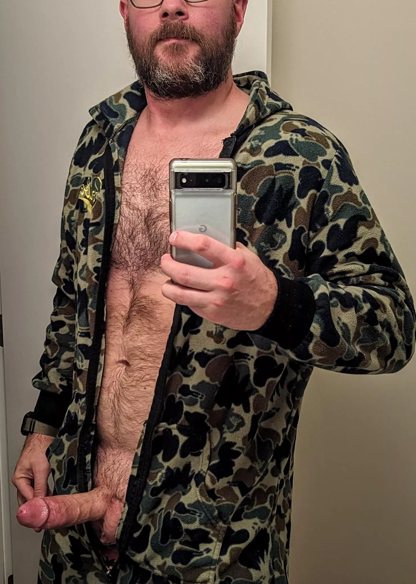 Not as easy to just pull it out in a fleece onesie. But super cozy posted by spongerobnopants