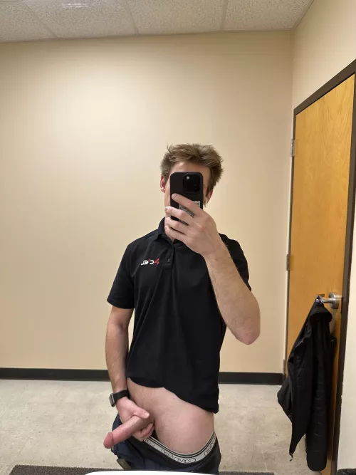 Playing with my dick at work by eugene0711