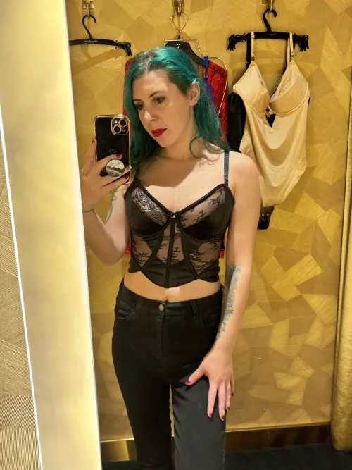 Sexy sheer corset by sirenskiss3