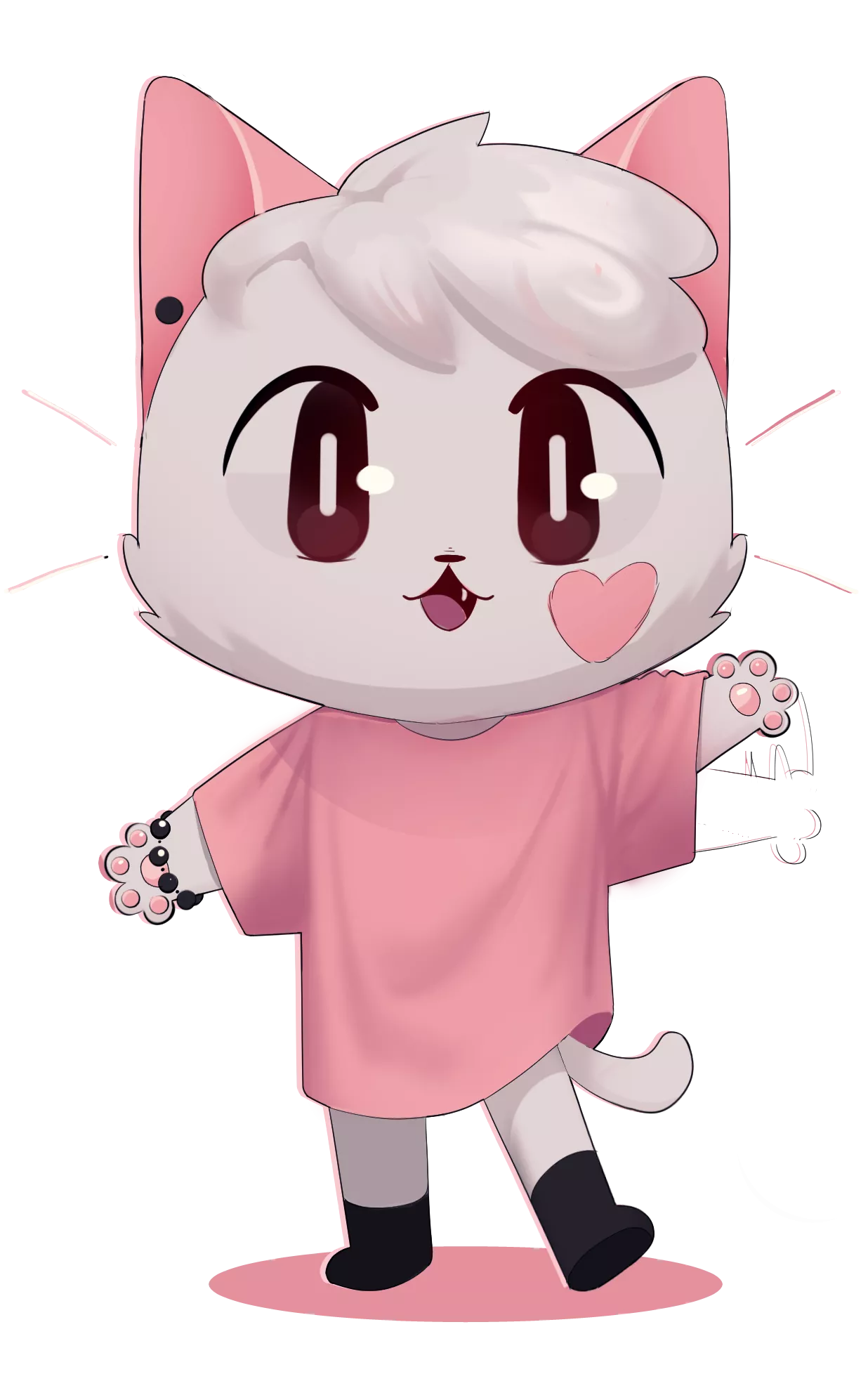 this tiny bye-bye cat I've drawn posted by CDfelinus