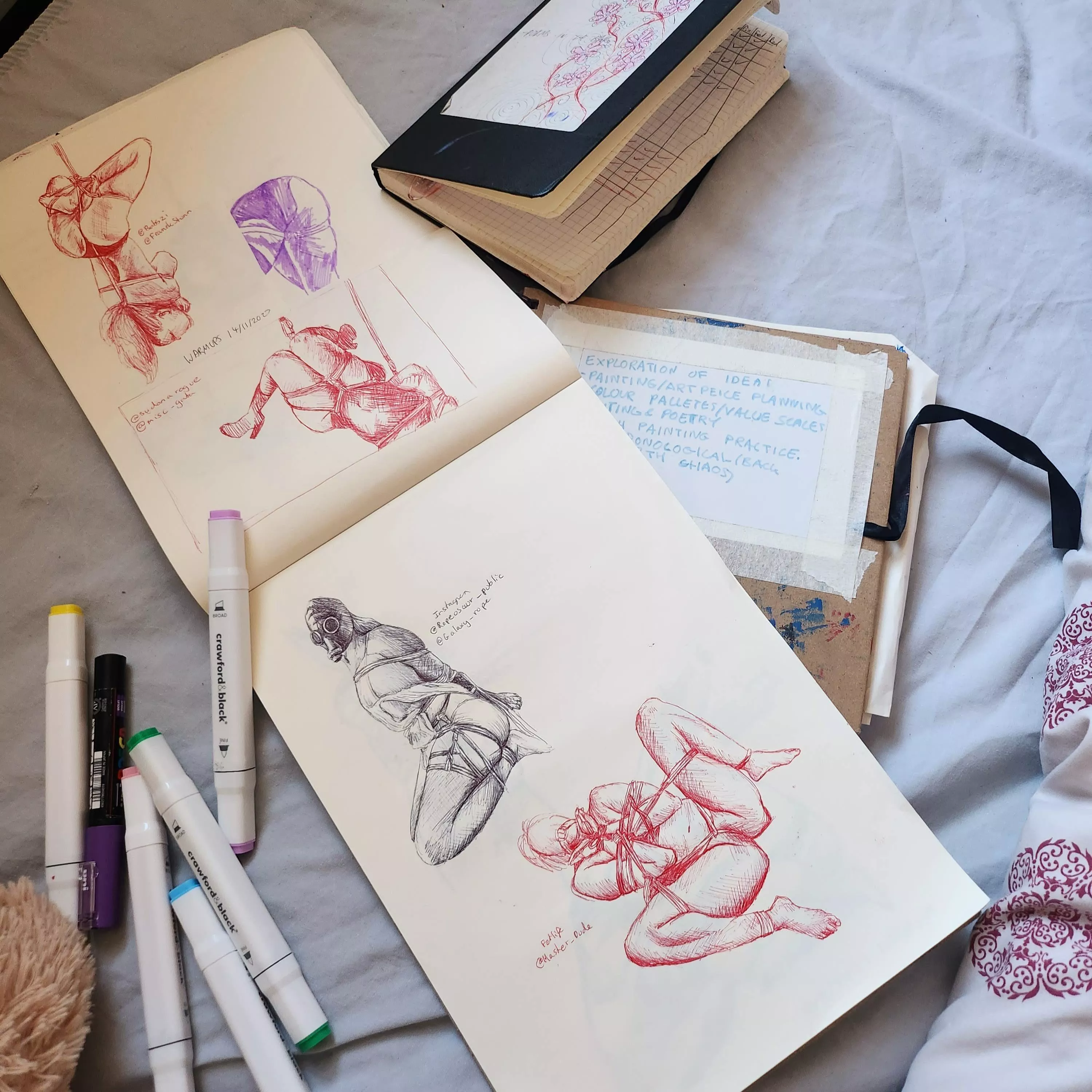 Warm up sketches by me posted by ham-sandwitch47