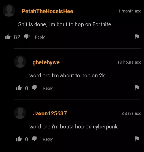 What are y'all hopping on by tvmysteries