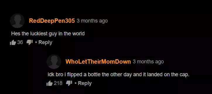 who's luckier? posted by ReyCuadrado