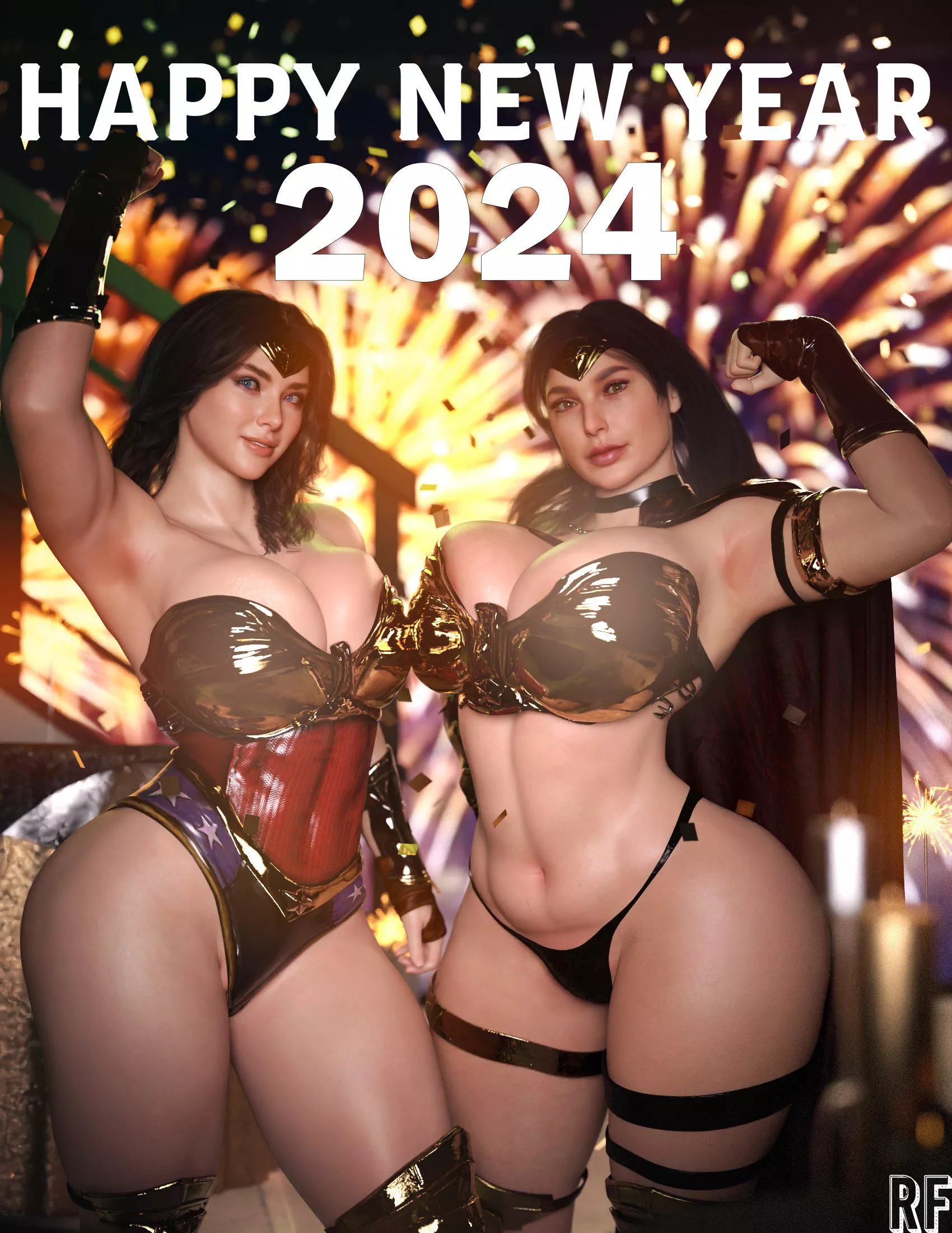 2 Wonder Womans (Rude Frog 3D) [DC] posted by Mxfyn