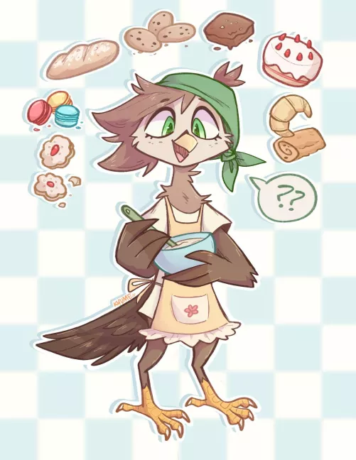 Bri is baking for you! What's your favorite baked goods? 🍞 by kazunekomori