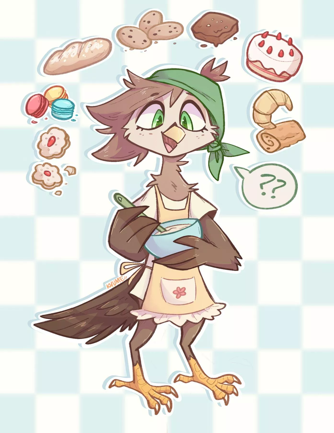 Bri is baking for you! What's your favorite baked goods? 🍞 posted by kazunekomori