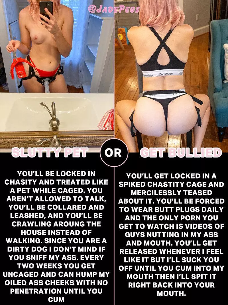 Come on cucky, we know which you want to choose posted by JadePegs