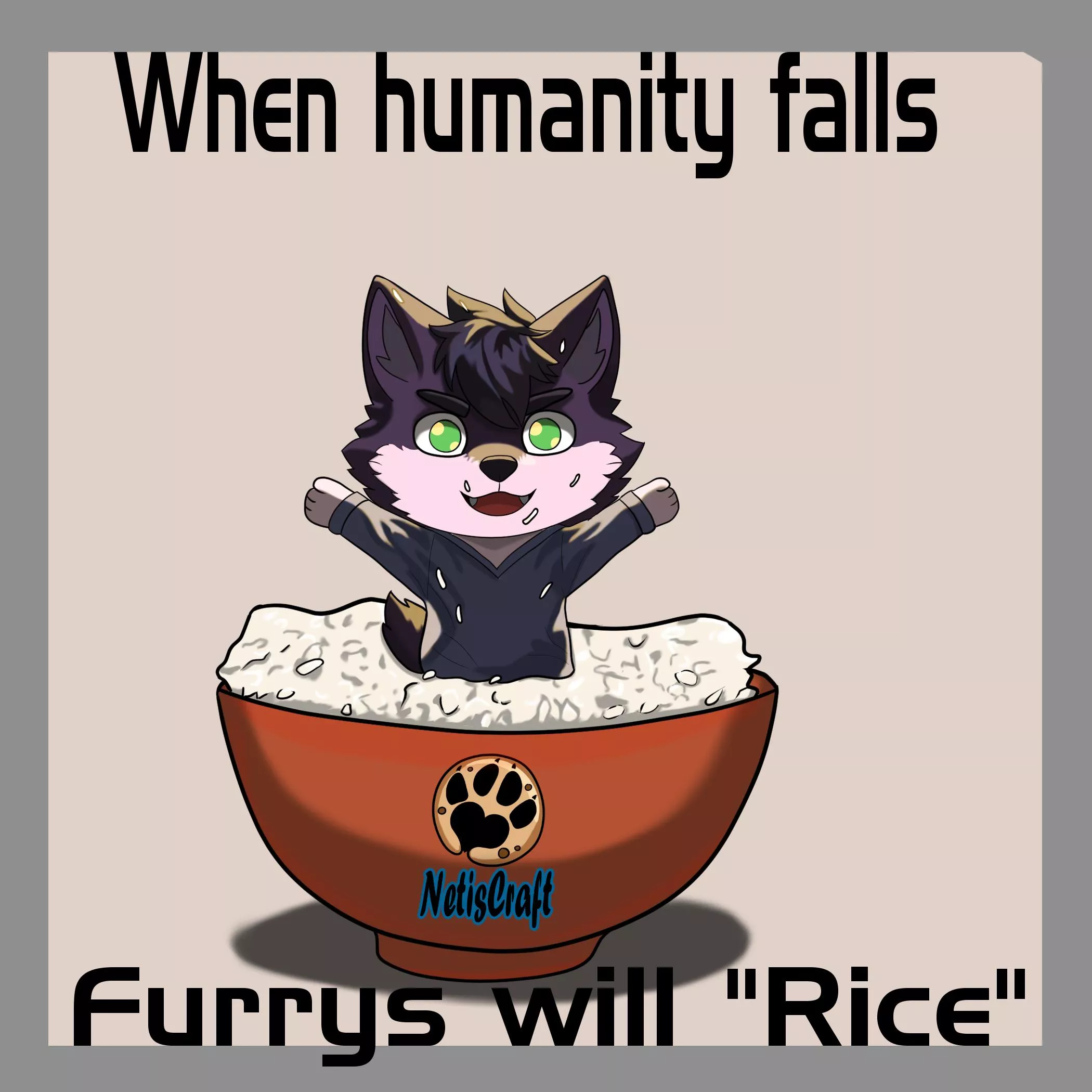 Furry Meme, humanity (NetisCraft) posted by NetisAmoxin