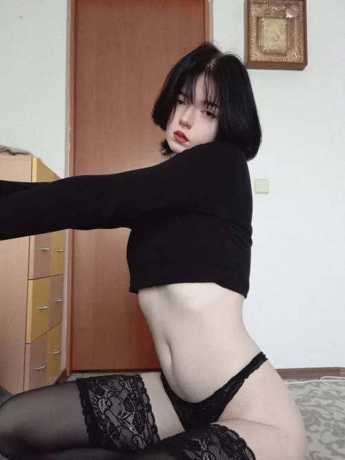 I need to be spanked for my bad behavior... I wanna see red spots on my pale skin😇 by CurveAcrobatic1279