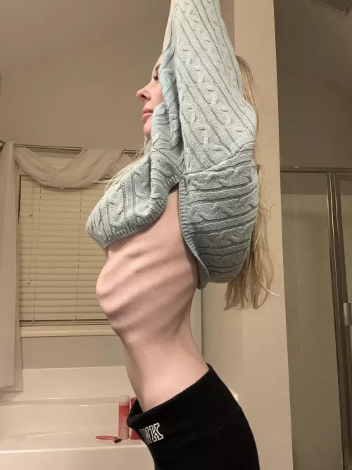 My cropped sweater is great for showing off ribs by kinkfantasies