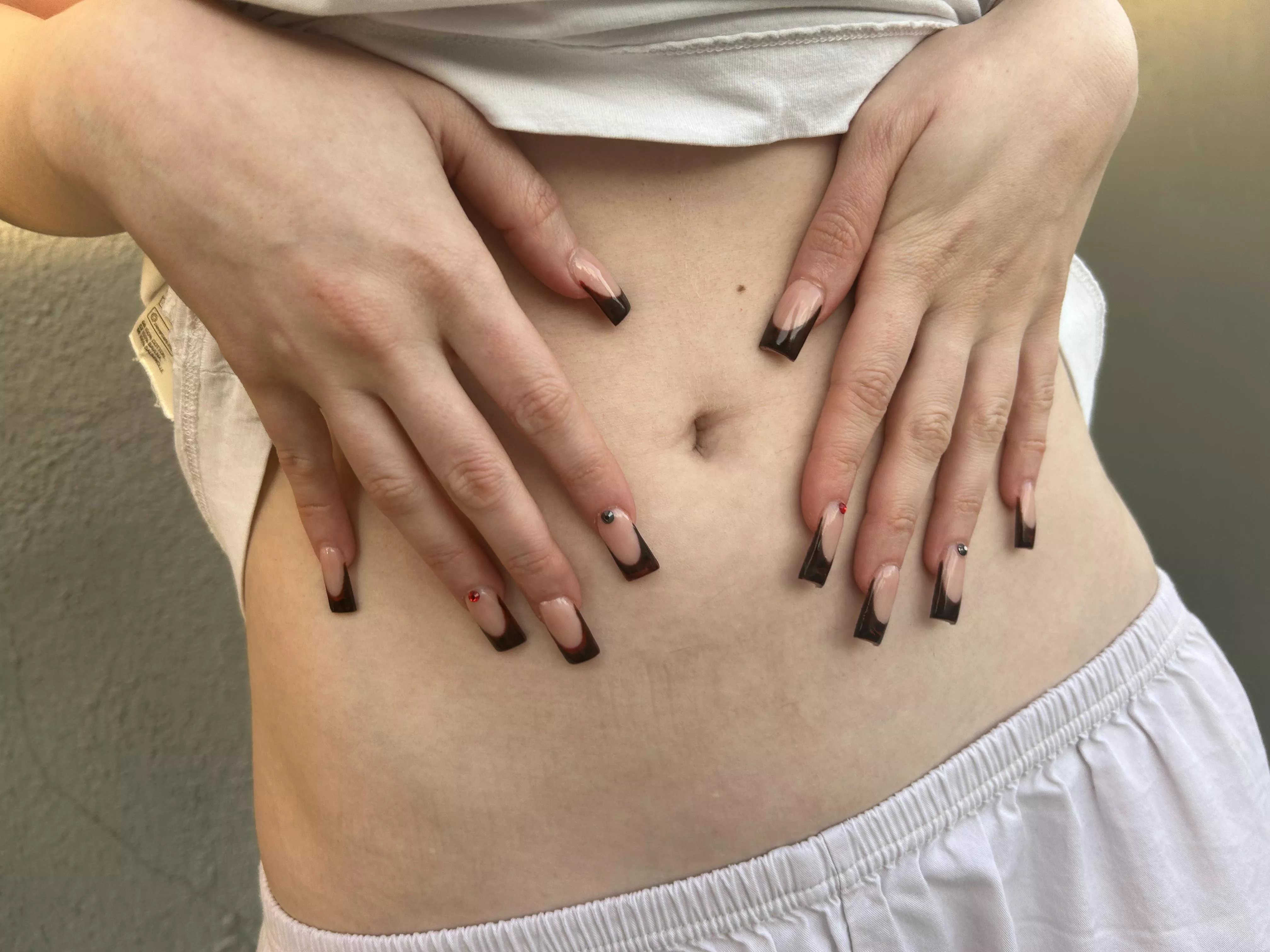 My nails are showing you the right direction. posted by Sunnysinful2000