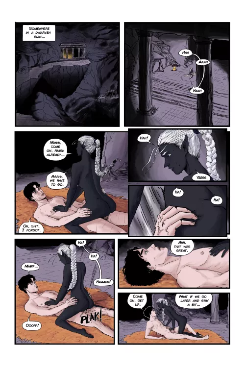 Nehil, black eyes, a comic i'm working on! by facuacu