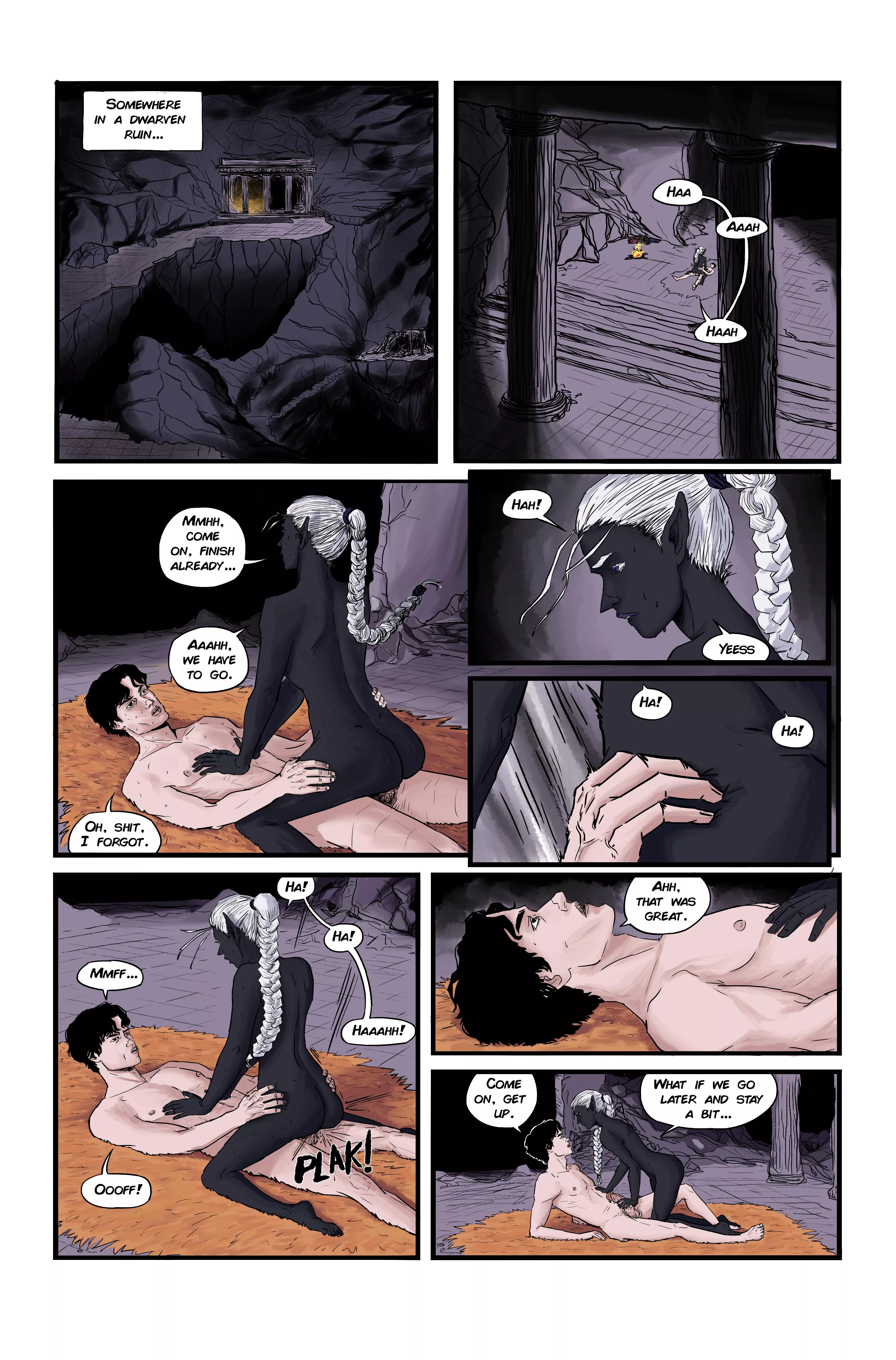 Nehil, black eyes, a comic i'm working on! posted by facuacu