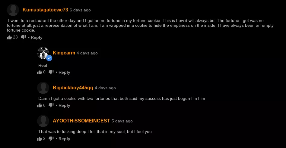 No fortune posted by Bubbly_Side4117