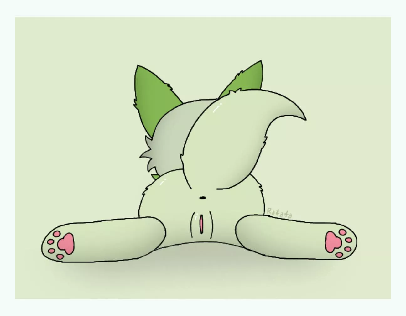 [OC] [F] Sprigatito from behind x3 (Rafafa) posted by Naive-Original-7197