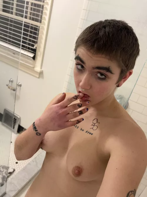 who else likes a snack in the shower? by bambirose333