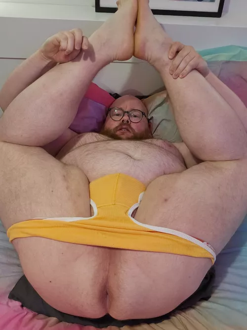 Hold me by the ankles so you can watch my belly and tits jiggle as you breed me 😇 by thicckshake