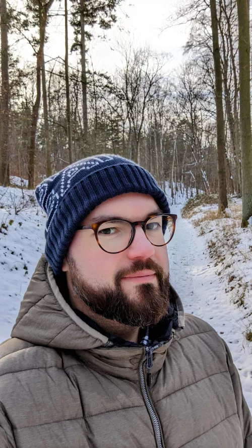 Just a snowy day in the woods by Finyar