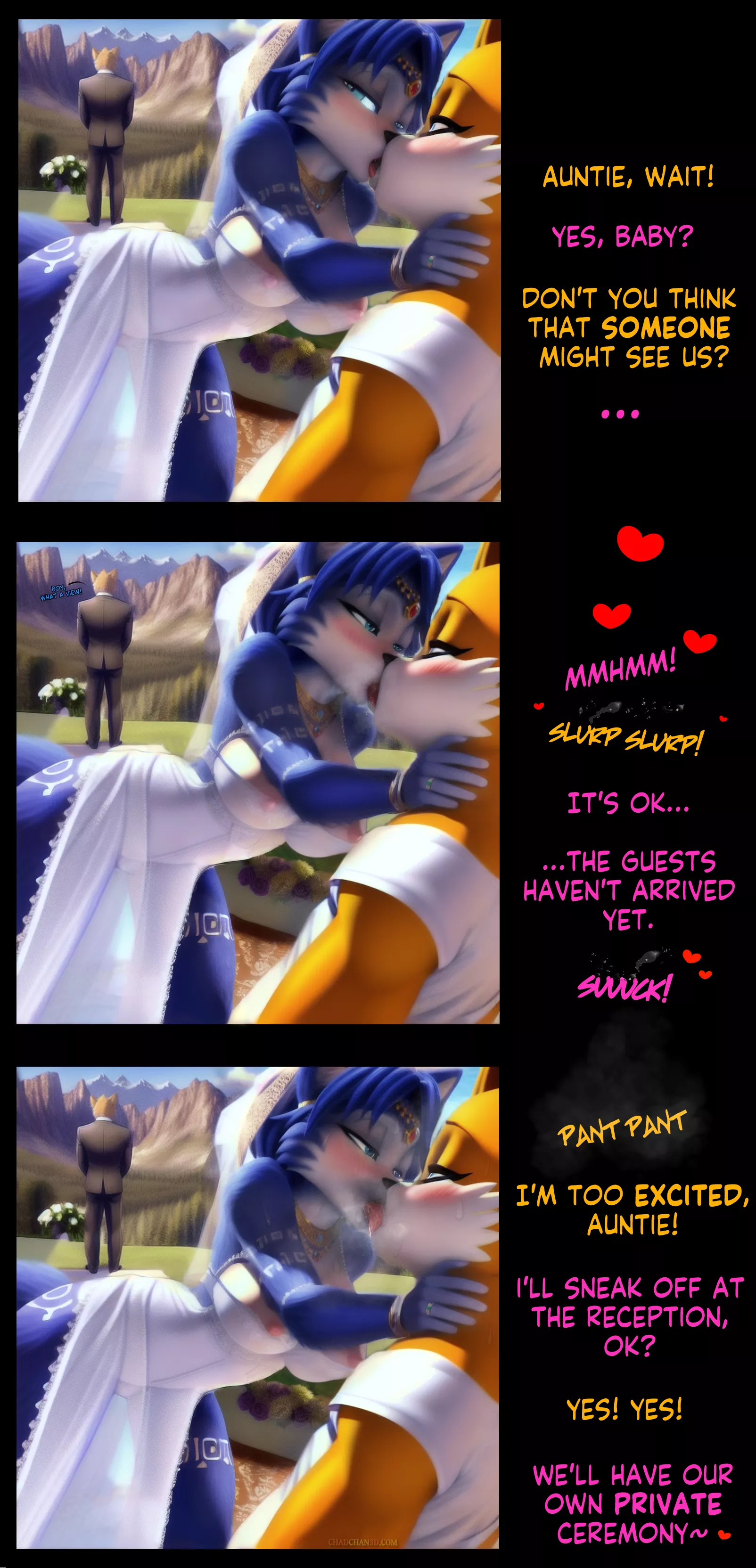 Krystal cheats on her Wedding Day (Furry NTR) [Comic] posted by ChadChan3D