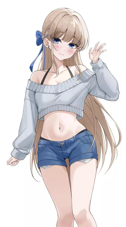 Sexy perky waifu by reversedturnover