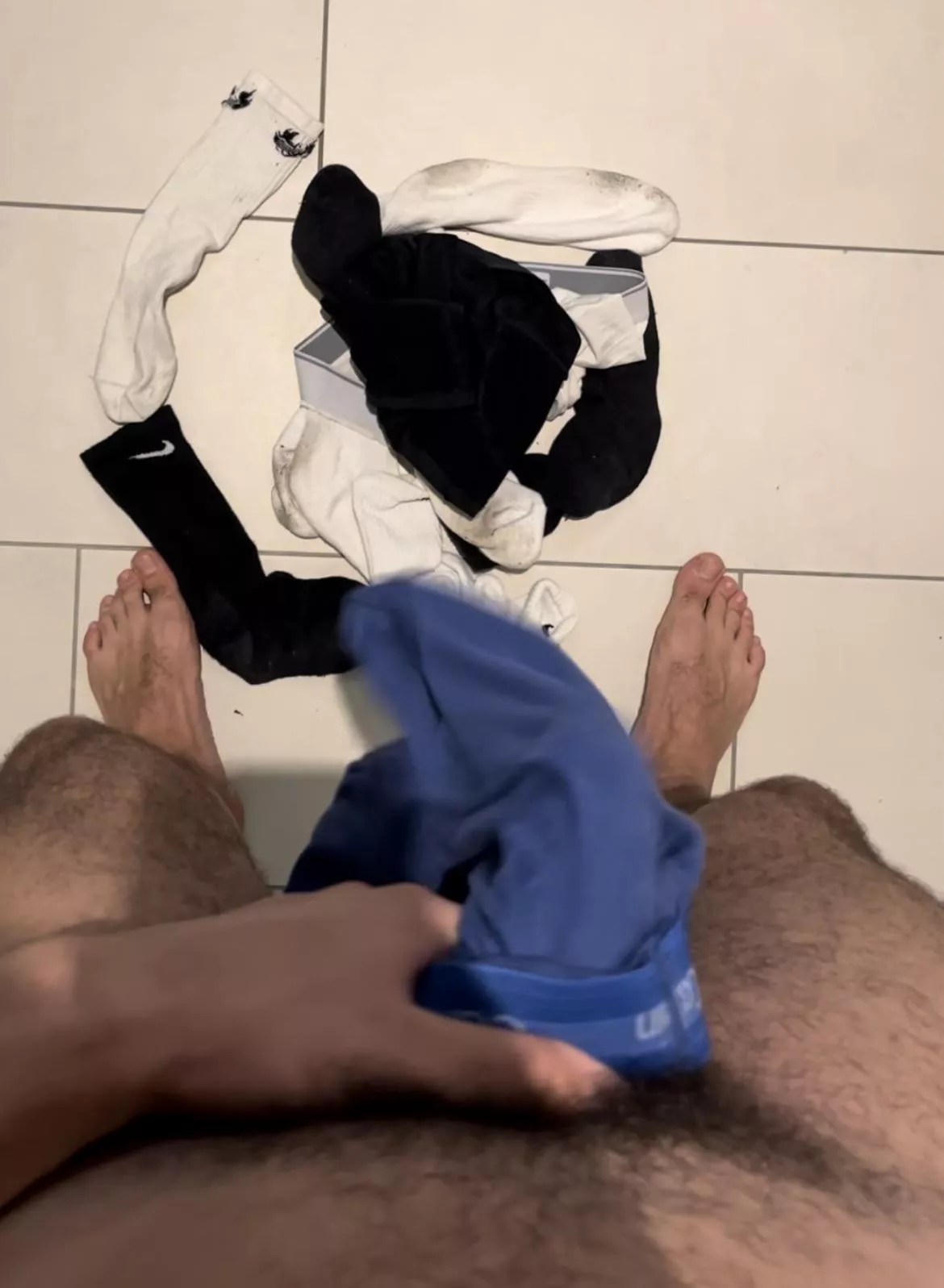 Stinky and used. You can’t resist the smell of real man’s balls fag posted by UkranianAlphA