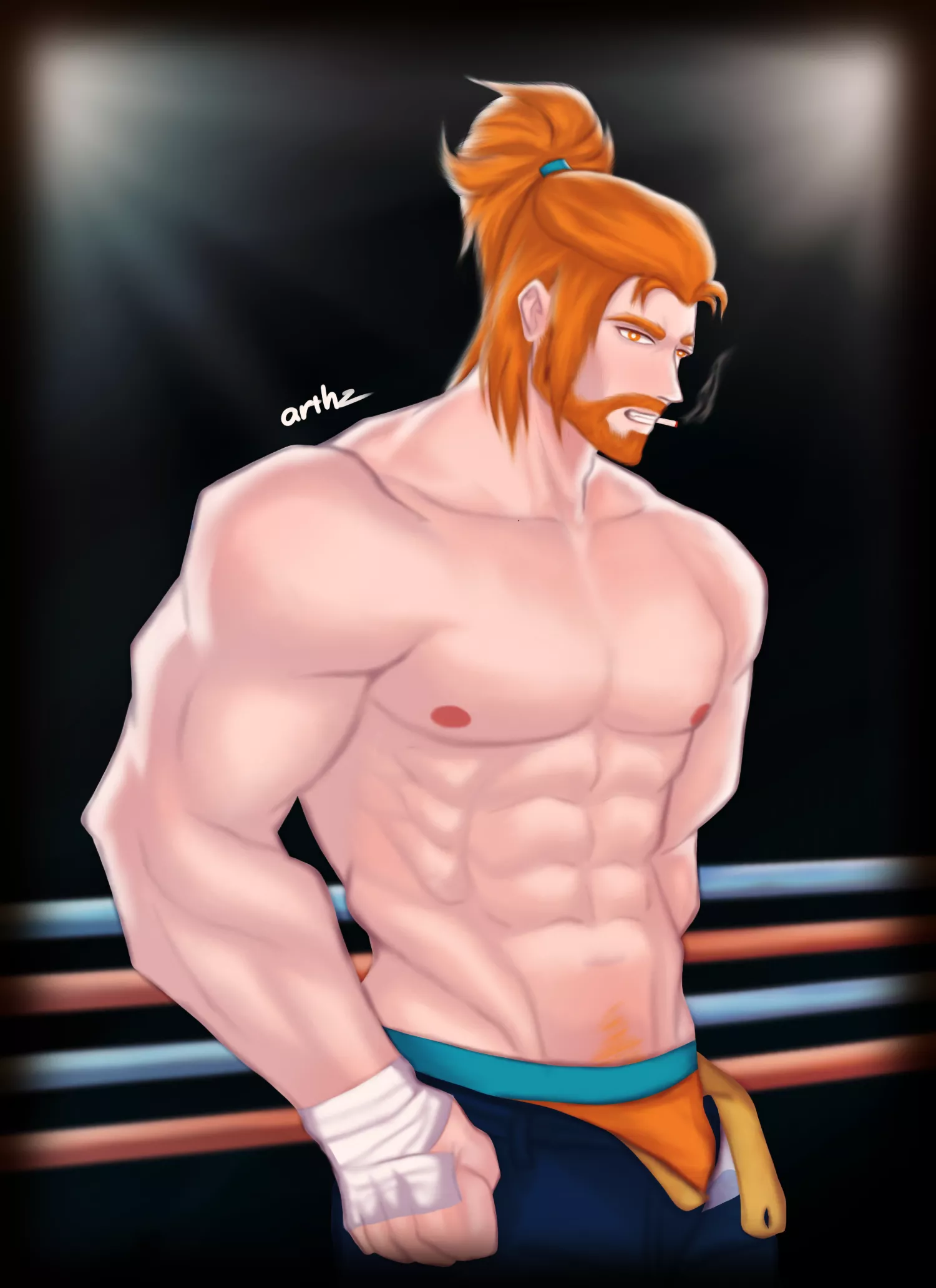 Thomas [OC] 🥊 (art by me, Tw: @arthz05) posted by arthz05