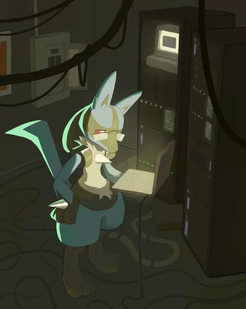 What distro does Lucario use? (OC) by rooksiepooksie