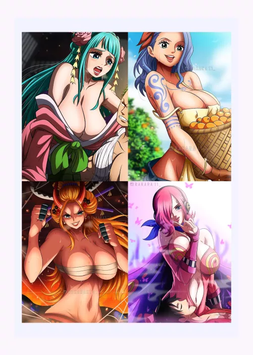 1. TittyFuco, 2. Sex, 3. Blowjob, 4. Eat Pussy - Hiyori, Nojiko, Black Maria, & Reiju... Nami, Boa, & Robin aren't an option by Big-Gear-3726