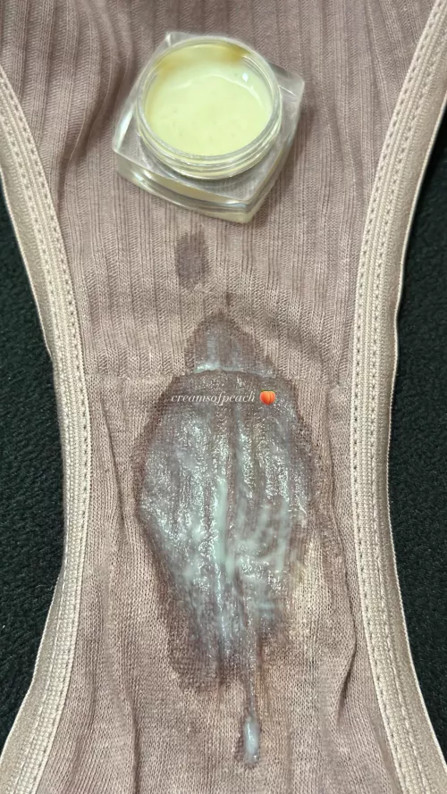 Creamy wet spot with a side of ovulation grool 🤤 by creamsofpeach