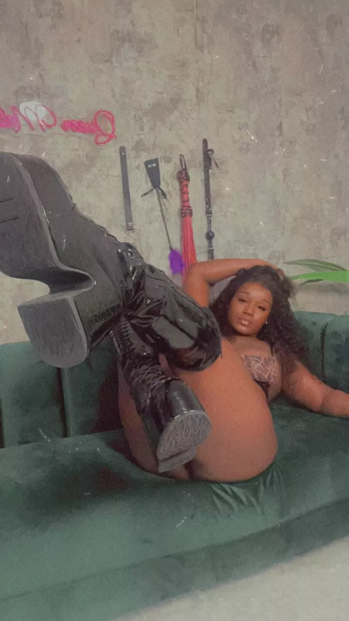 My new shiny boots posted by SuperiorQueenMelanin