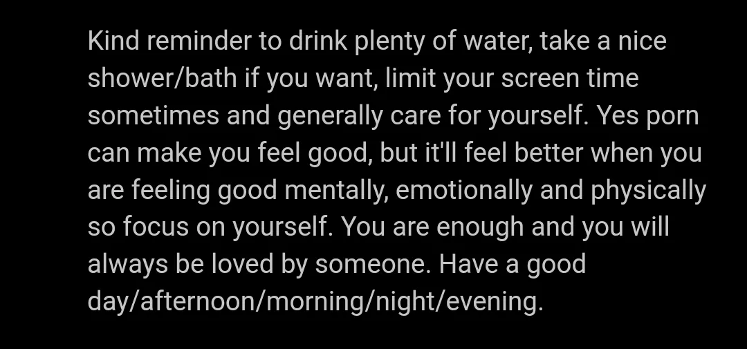 take care of yourself posted by Surprisered