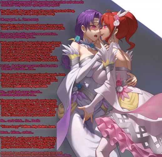 Foolish girl thinking they can take you away from master, but master gave you a certain spell just in case this happened~ (LordIxon) by LordandMasterIxon