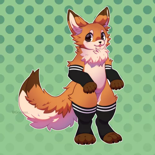 fox fox fox (Art by me, @Goatess_ ) for Finch by GoatessOnFA