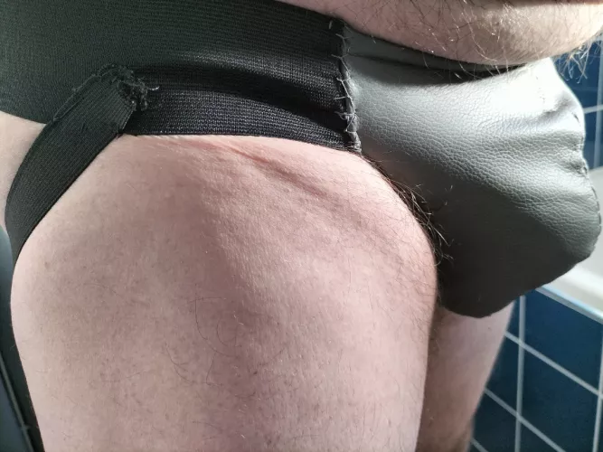 In my leather jockstrap by DiscussionHot5177
