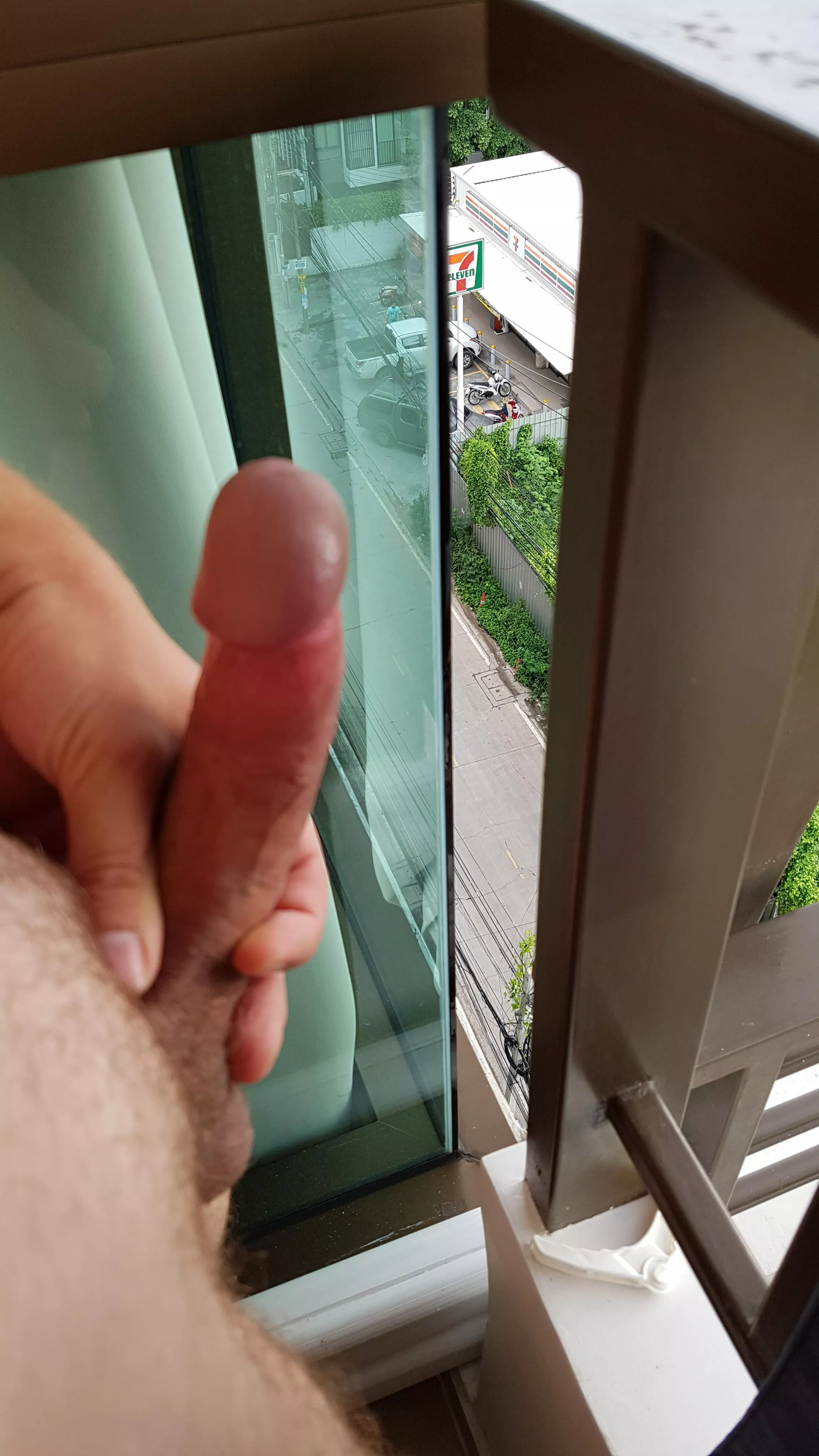 It's not illegal if someone 13 stories down sees right? posted by THROWAWAYWHENDRUNK