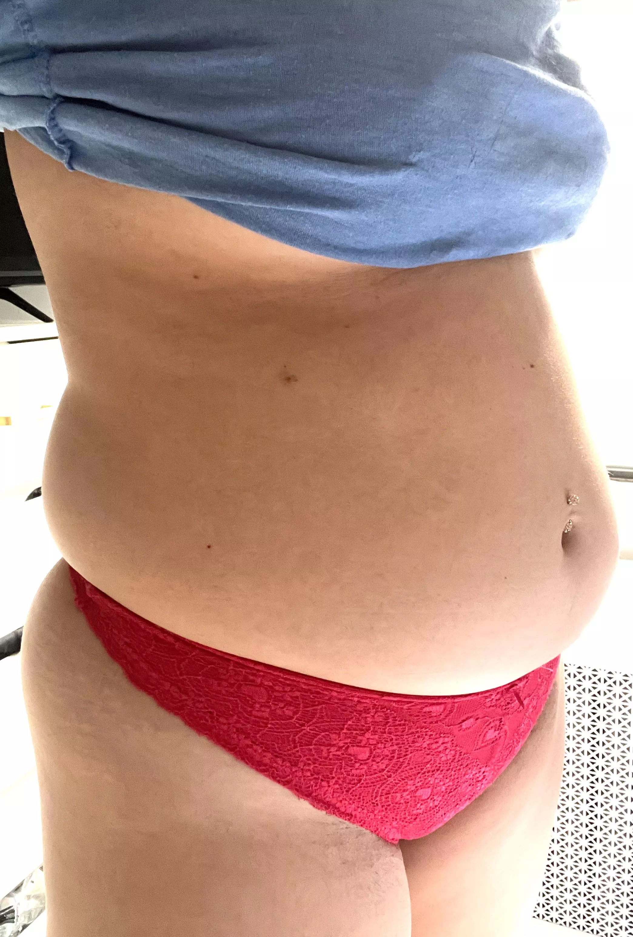 I’ve noticed some things fitting a bit snug lately…. I wonder why. posted by turningchubby