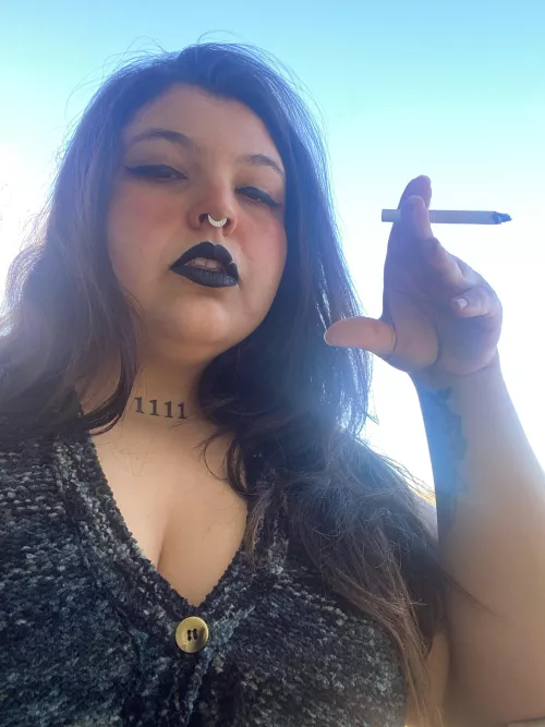 Messed up hair a Marlboro Light and a chilly day 💨😘 by ChickenHater730