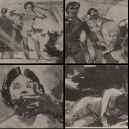 Naked Slave Leia (Official drawings by George Lucas) by JabbaTheLover