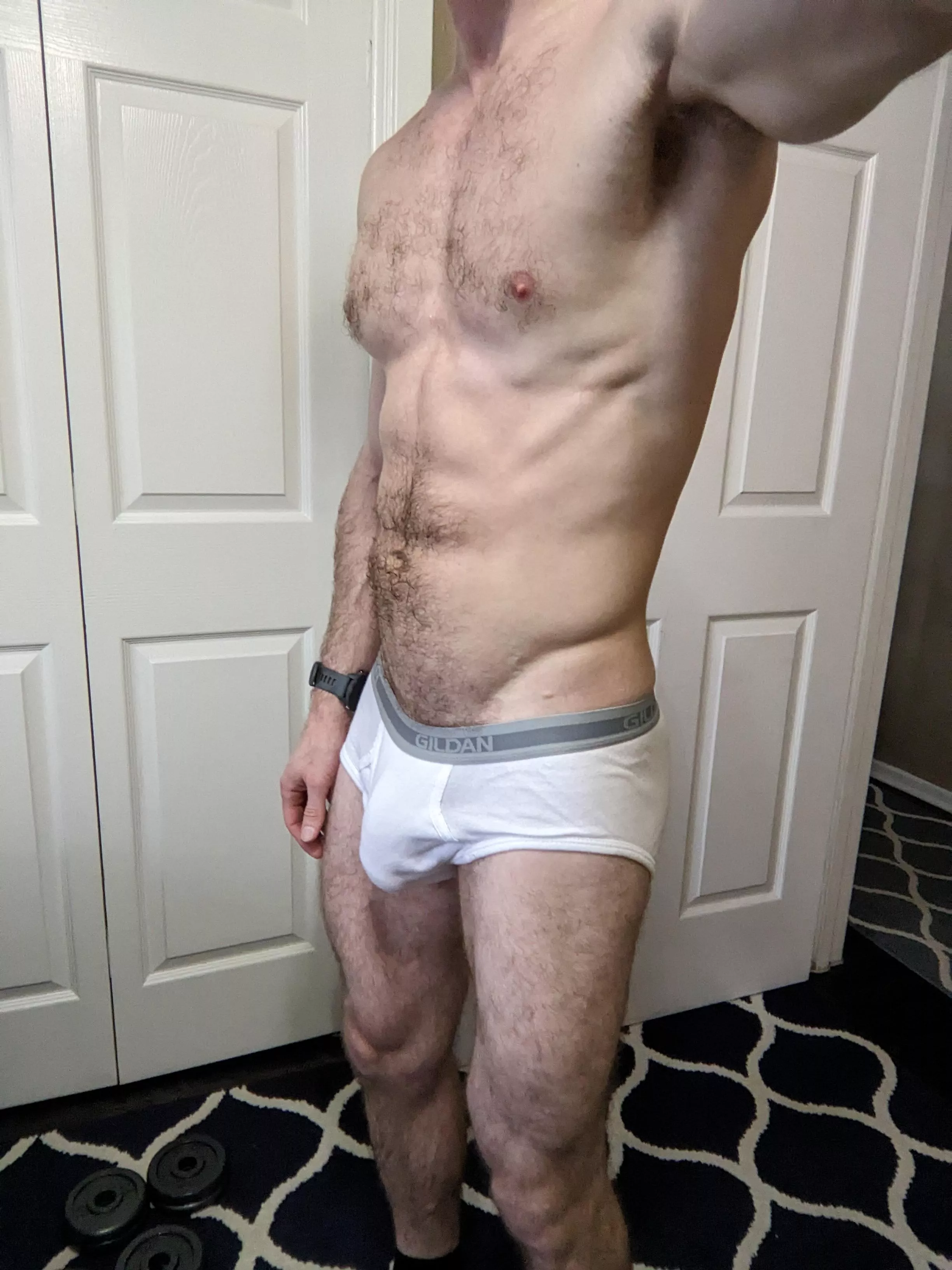 Post workout selfie posted by texaf0rnia