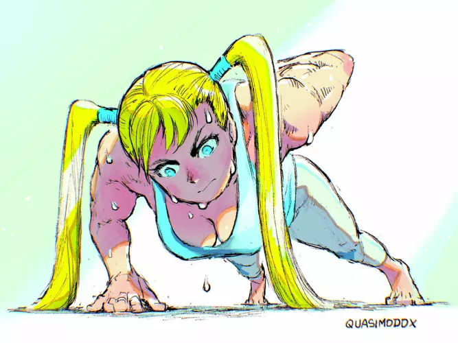 R. Mika getting ready for her SF6 call-up (Quasimodox) [Street Fighter] by Poke-Oji