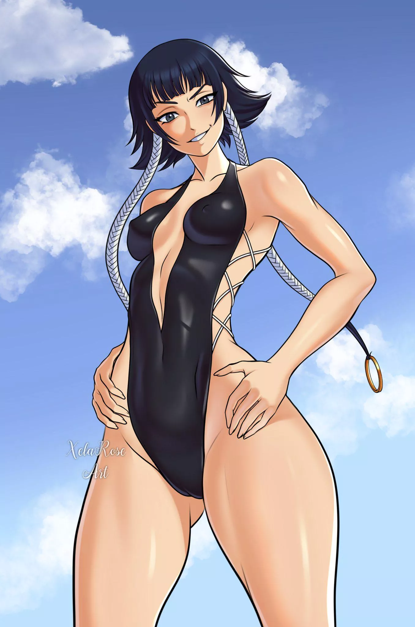 Soi-Fon's swimsuit posted by Ok-Material7280