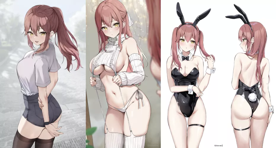 Thigh Goddess Liliya (OC) by cloudyfigma