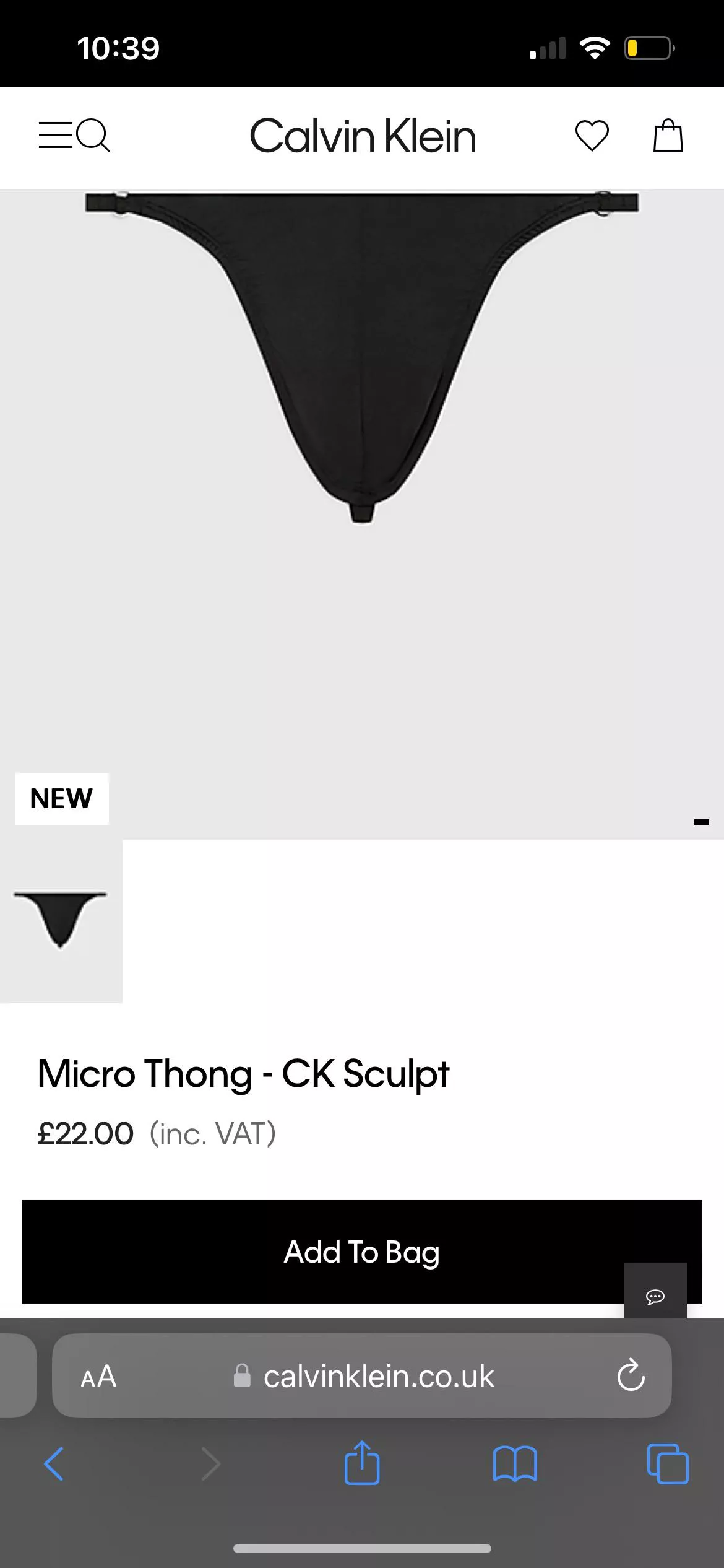Anyone tried the new Sculpt ck thong yet? posted by Simple-Brilliant1713