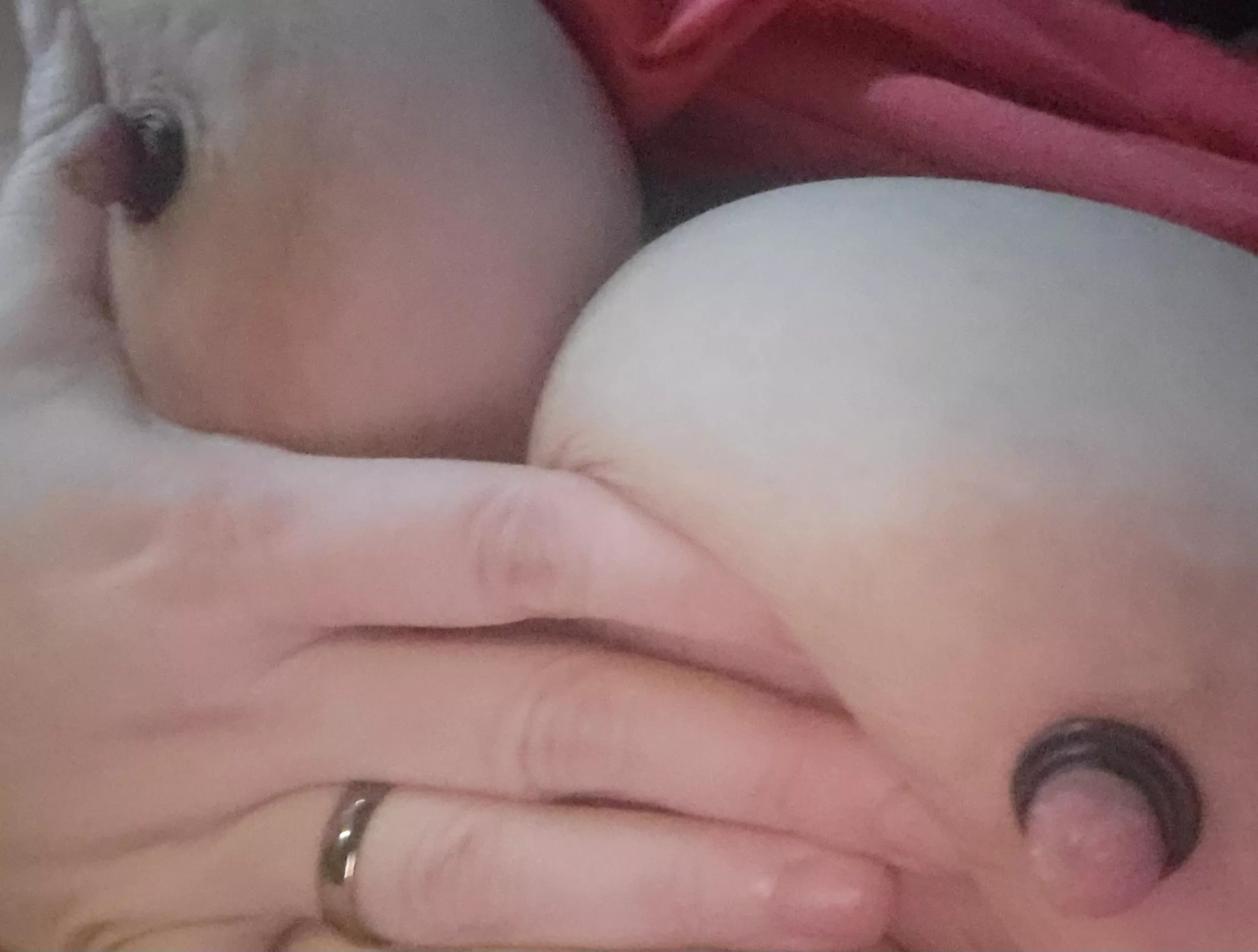 Banded my nipples... posted by Diosadeluna