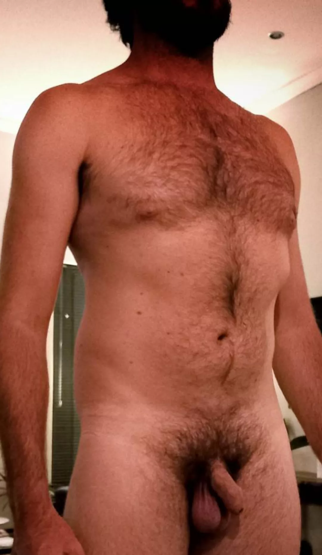 Beard and balls.. and a hairy chest inbetween posted by communalpizza